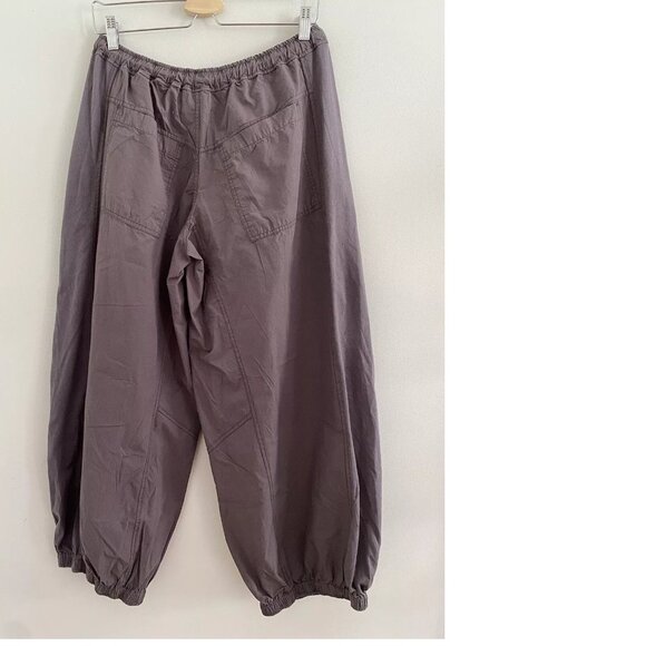 The Mossa Parachute Pants By Anthropologie   grey color new nwt size L - Picture 5 of 6